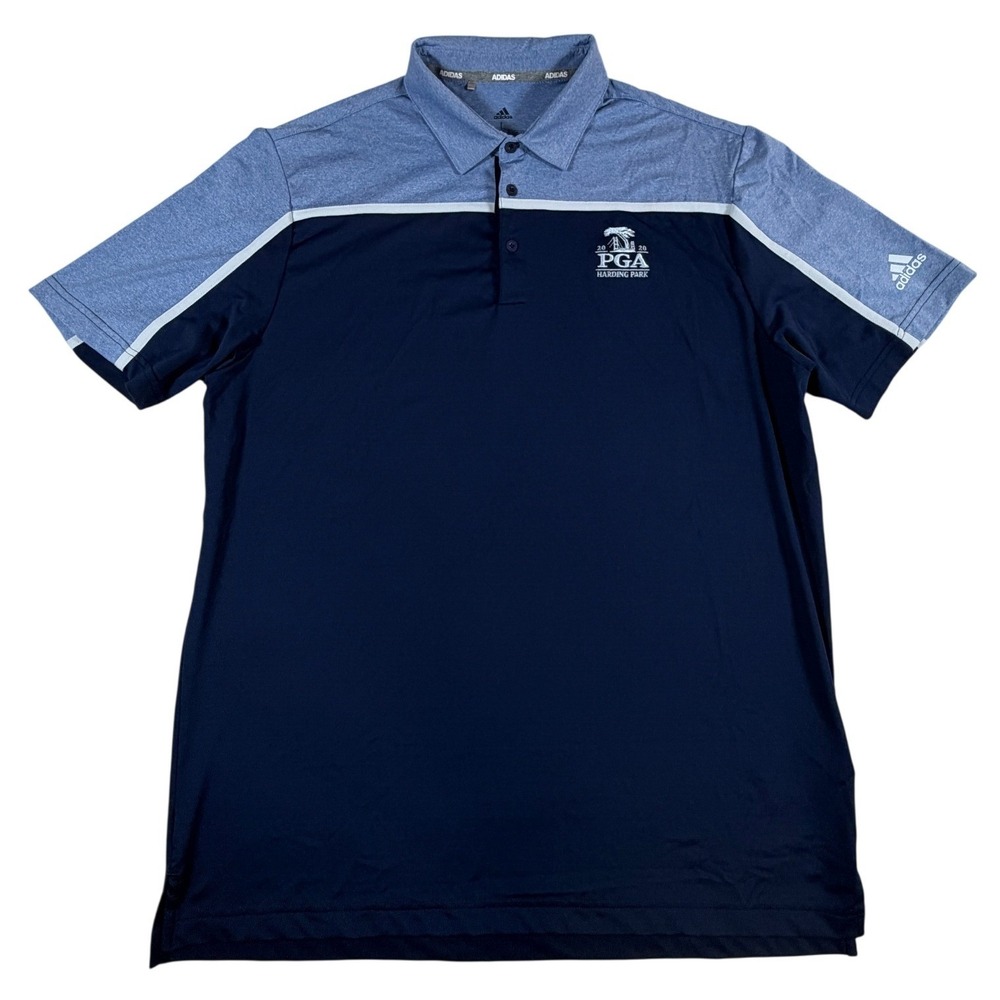 Adidas 2020 PGA Championship Harding‎ Park Golf Polo Mens Large Navy Blue L